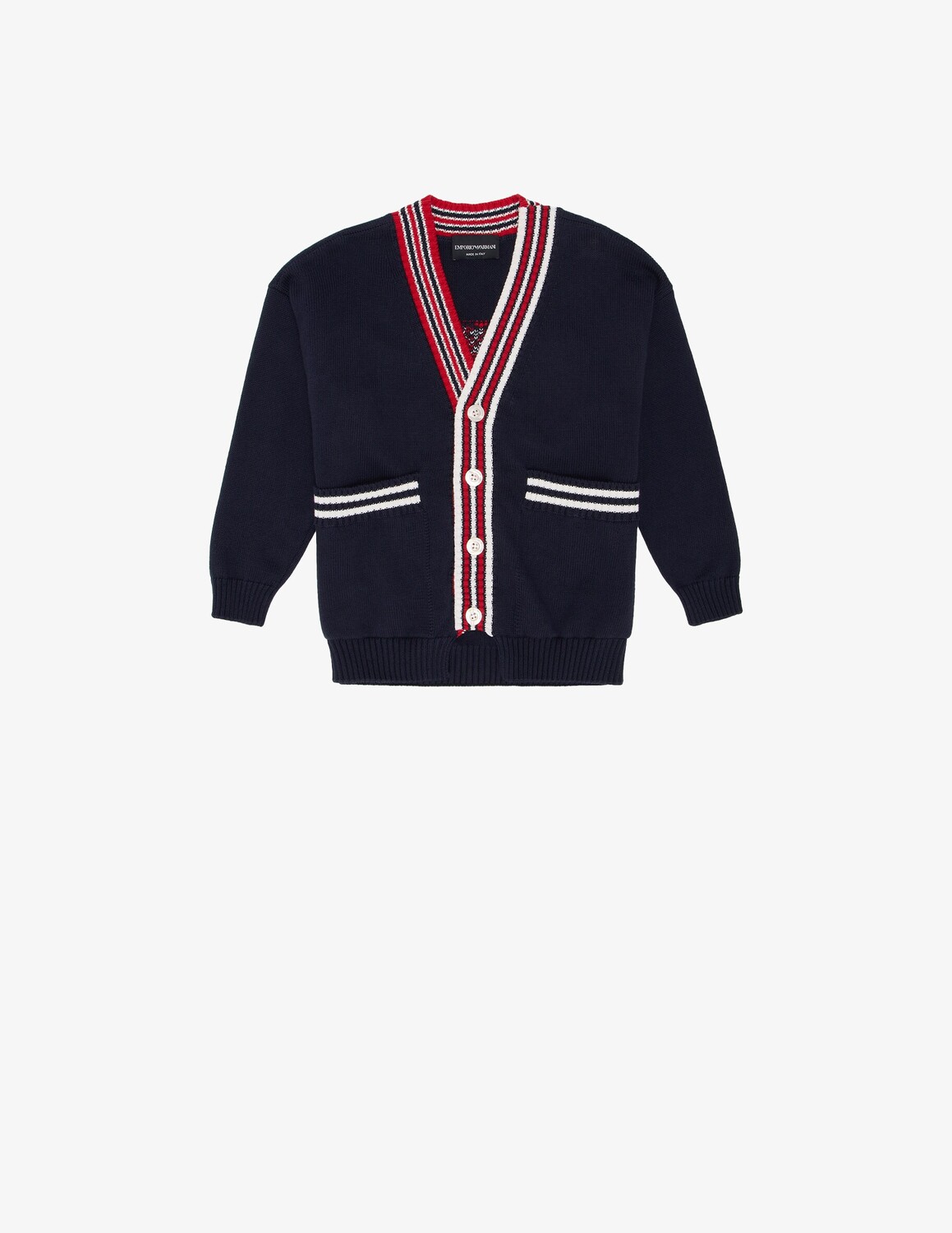 

Хлопковый кардиган Emporio Armani, синий