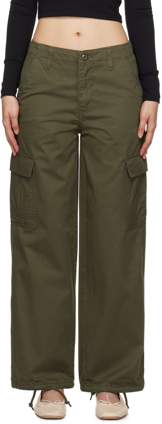 Зеленые мешковатые брюки карго '94 Levi'S брюки карго 3 года 94 см каштановый