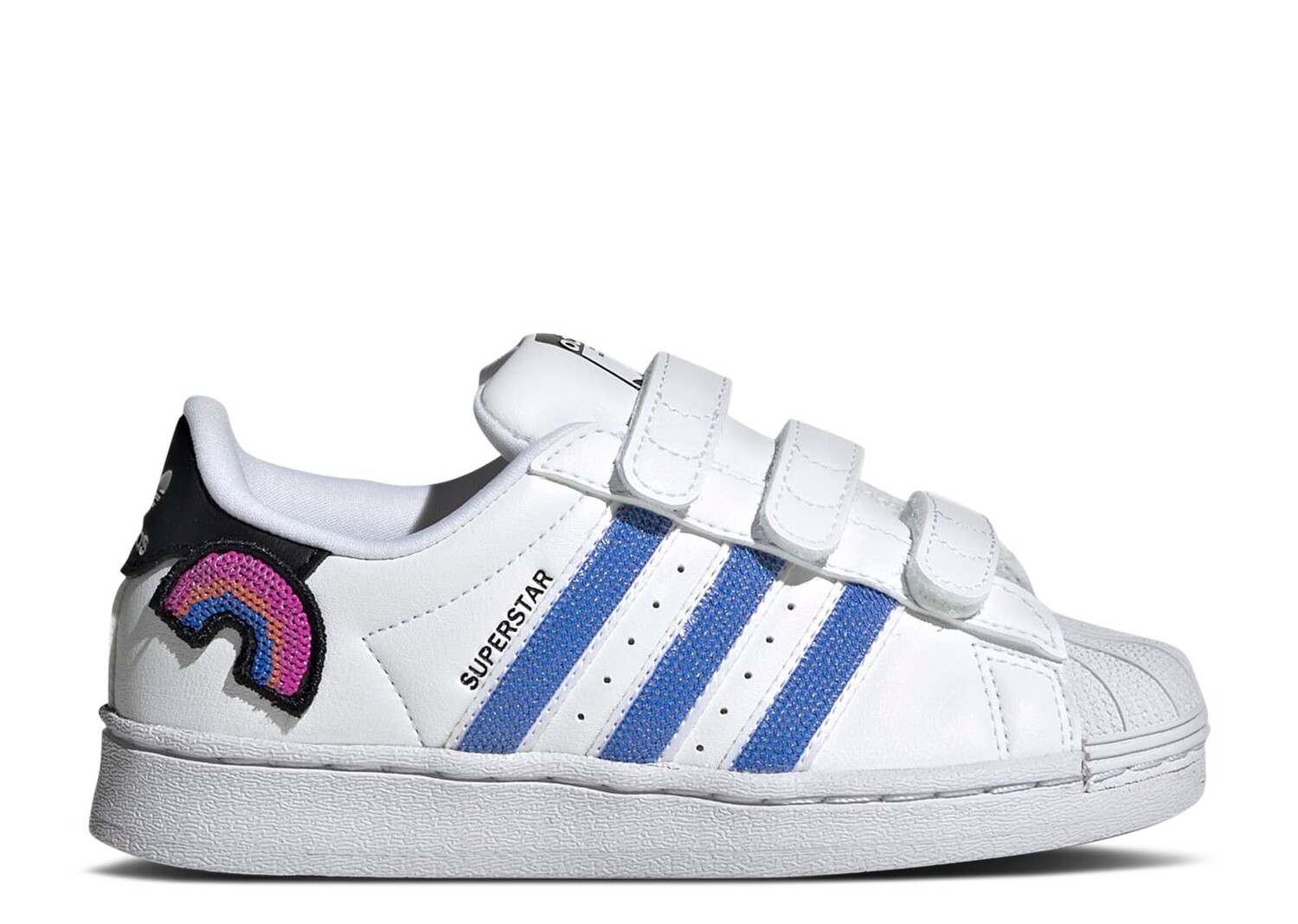

Кроссовки adidas Superstar Little Kid 'Rainbow Decal', белый