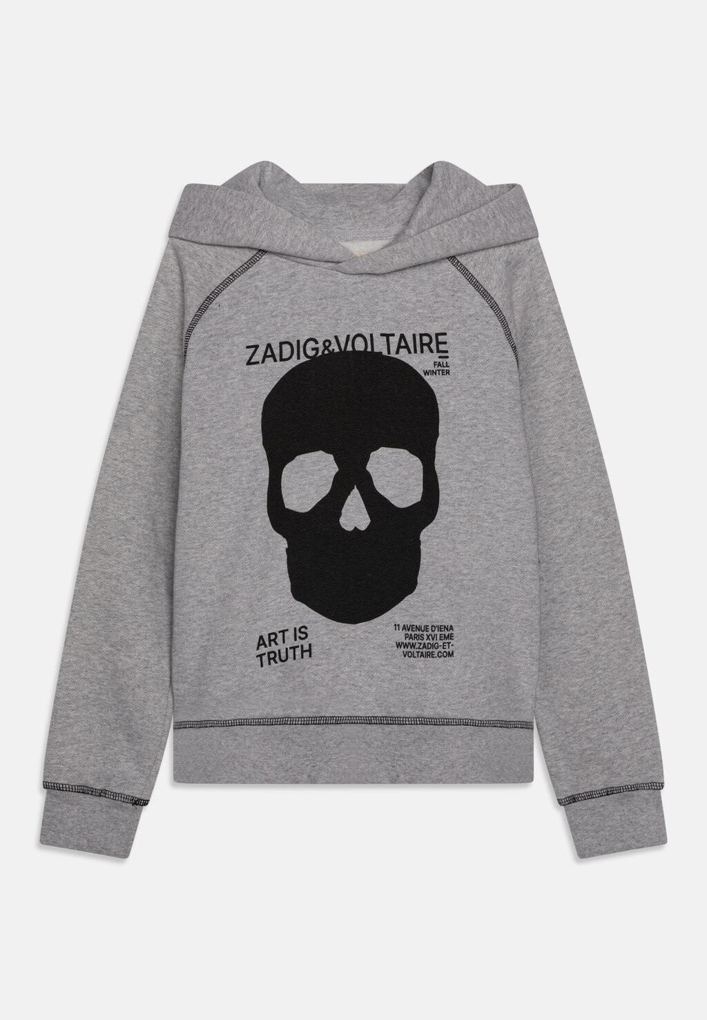

Толстовка HOODED Zadig & Voltaire, цвет chine grey