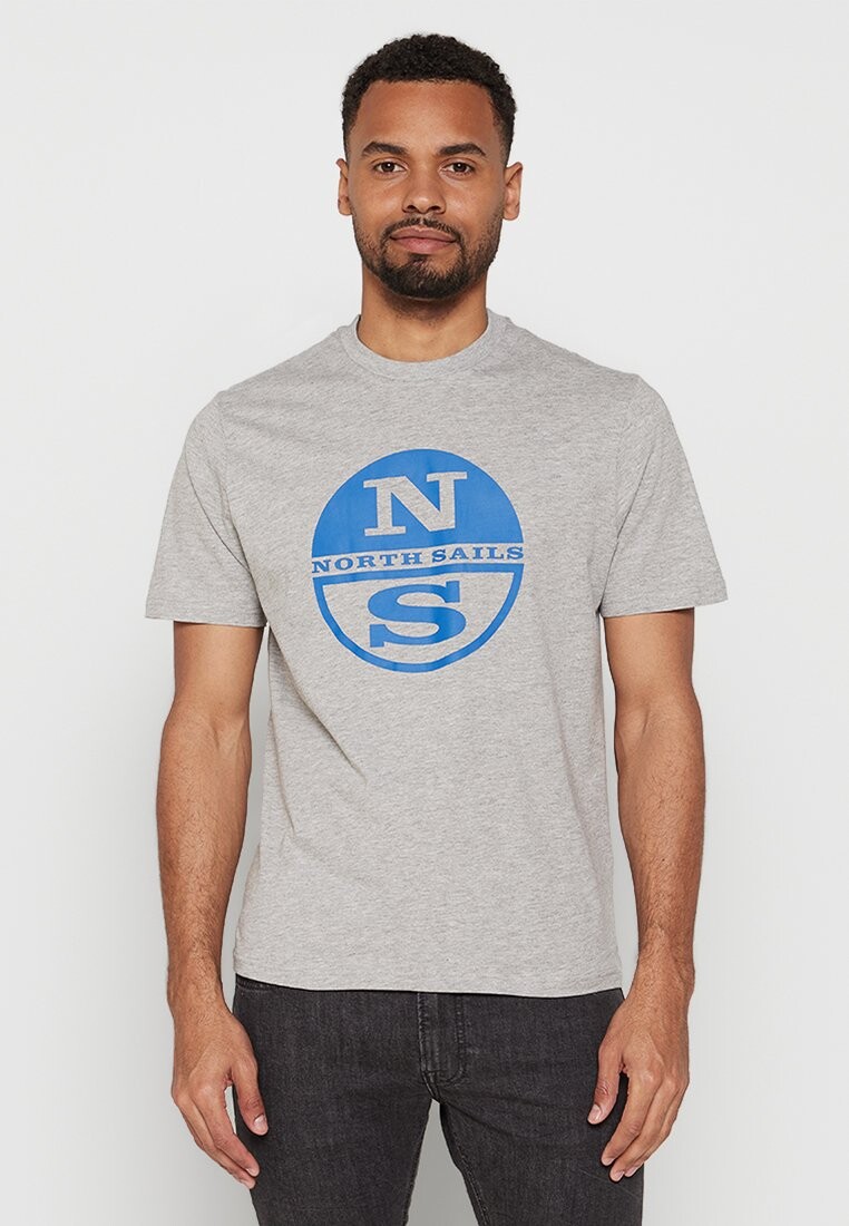 

Футболка с принтом Ss With Graphic North Sails, цвет grey melange