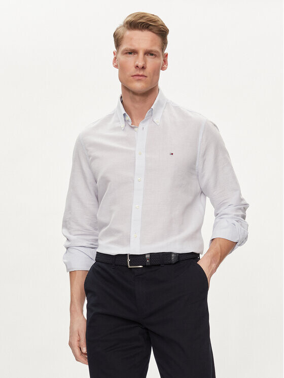 

Рубашка узкого кроя Tommy Hilfiger, синий