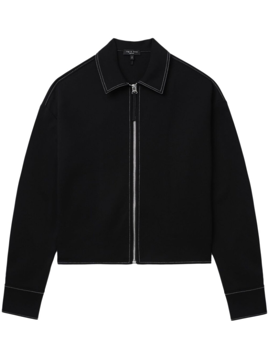 

Рубашка-пиджак с контрастной строчкой Rag & bone, черный