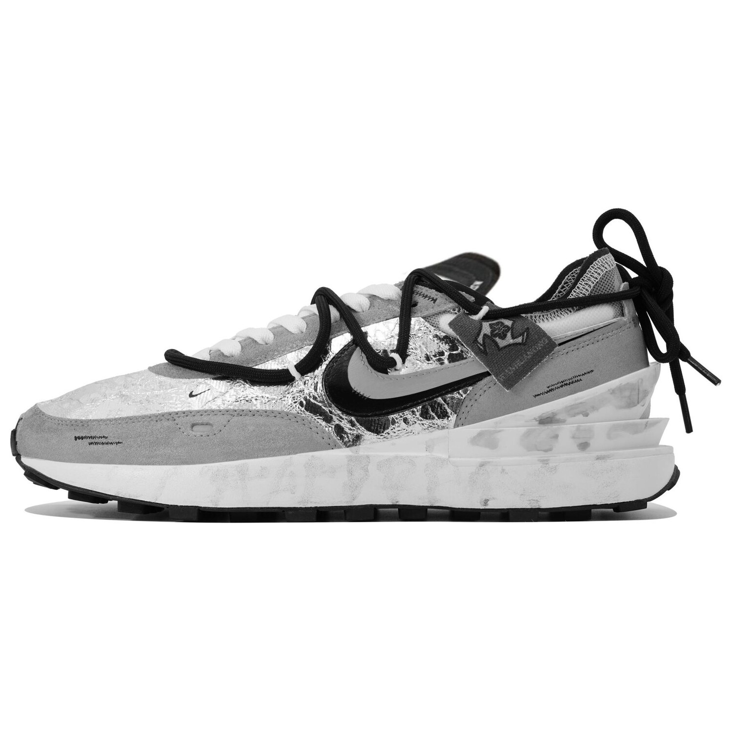 

Кроссовки Nike Waffle One Lifestyle Shoes Men Low-top Black/white, серый
