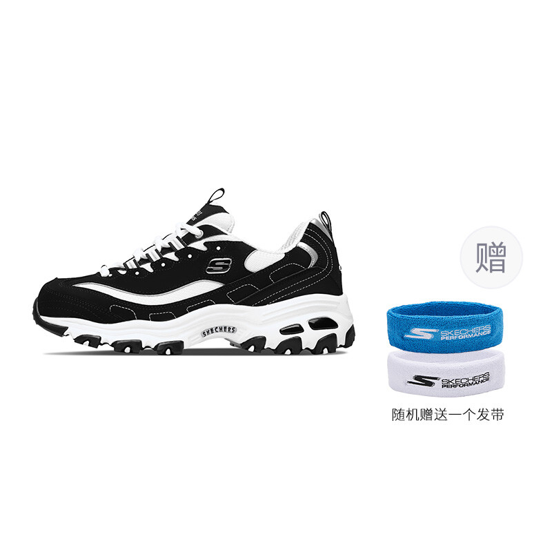 

Кроссовки Skechers Chunky Sneakers Women's Low-top Black&White, черный