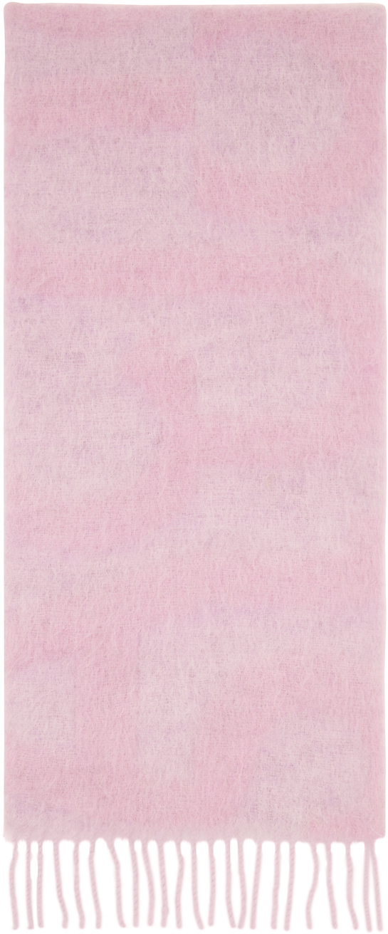 Розовый шарф с логотипом Acne Studios, цвет Pink комплект ш аrliзе размер 46 розовый