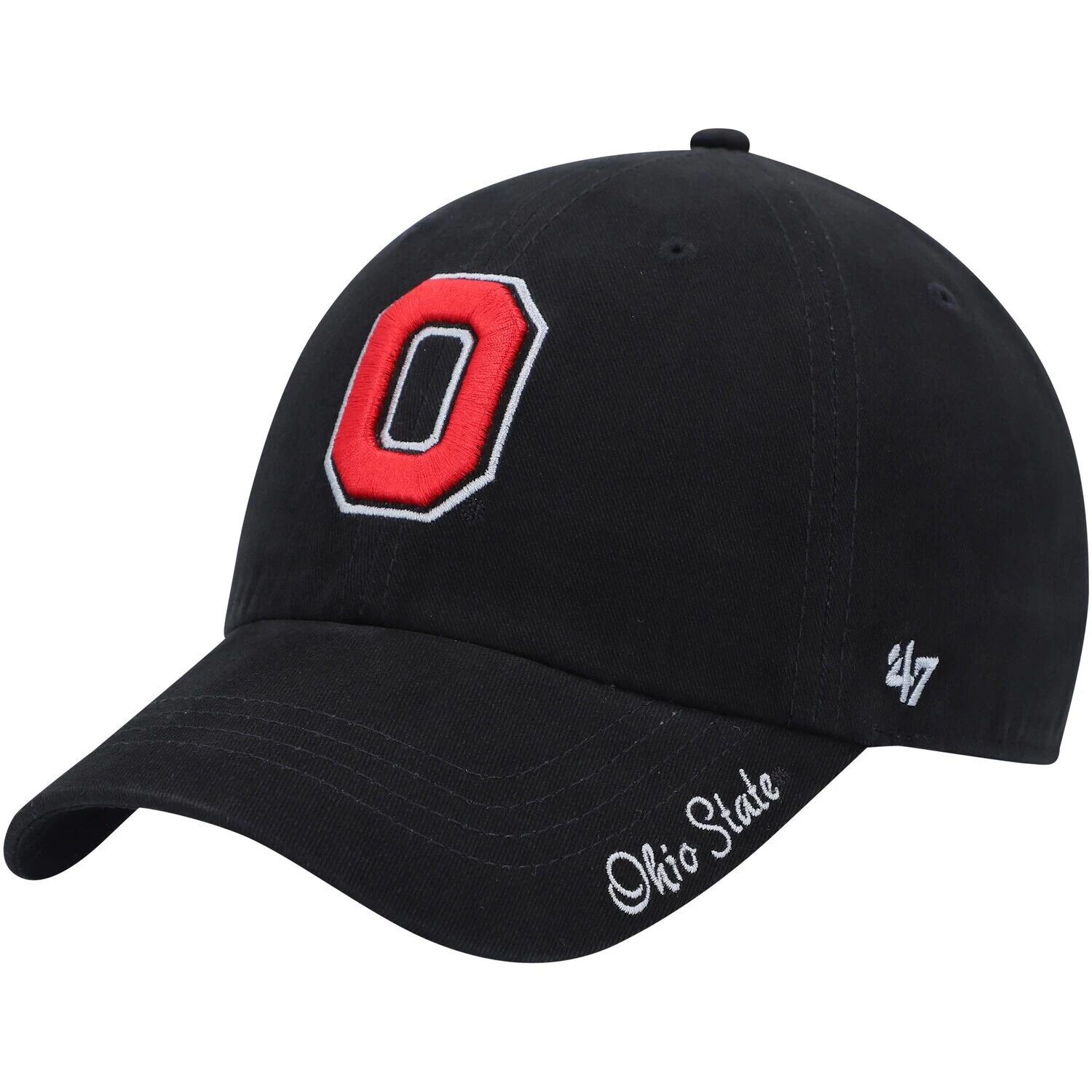 

Женская регулируемая шапка '47 Black Ohio State Buckeyes Miata Clean Up