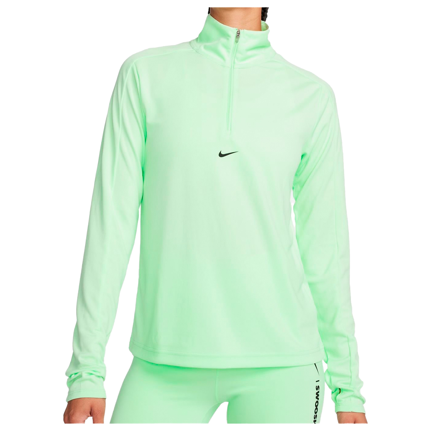 цена Функциональная рубашка Nike Women's Dri FIT Pacer Half Zip, цвет Vapor Green/Black