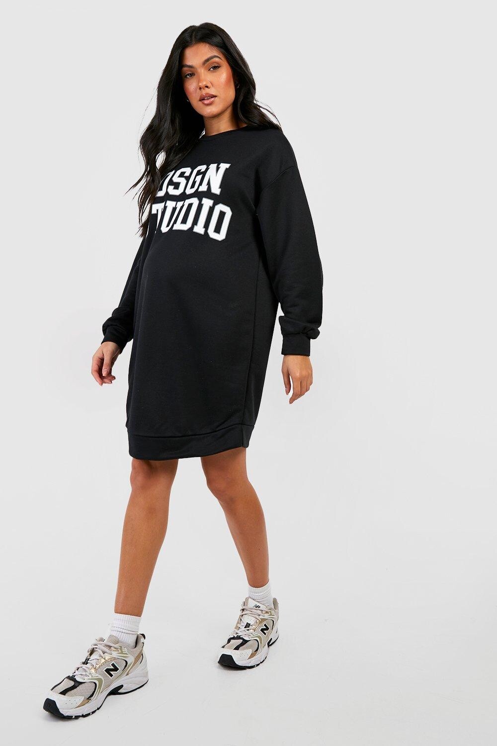 

Платье для материалов dsgn studio с принтом Boohoo, черный
