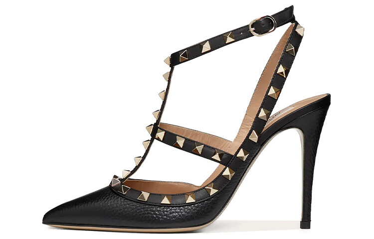

Сандалии на высоком каблуке Valentino Wmns Rockstud, черные