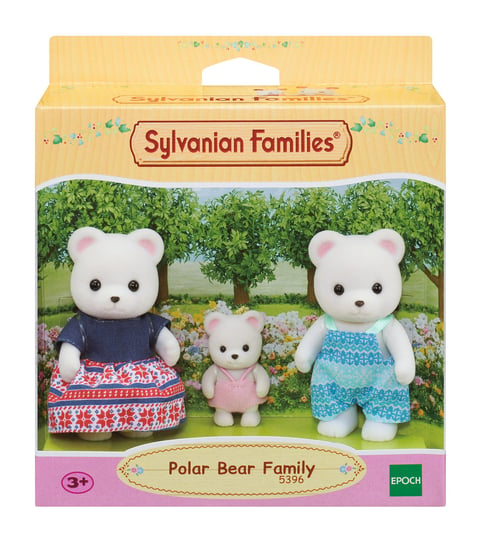 Sylvanian Families, коллекционные фигурки, семейный набор белых медведей