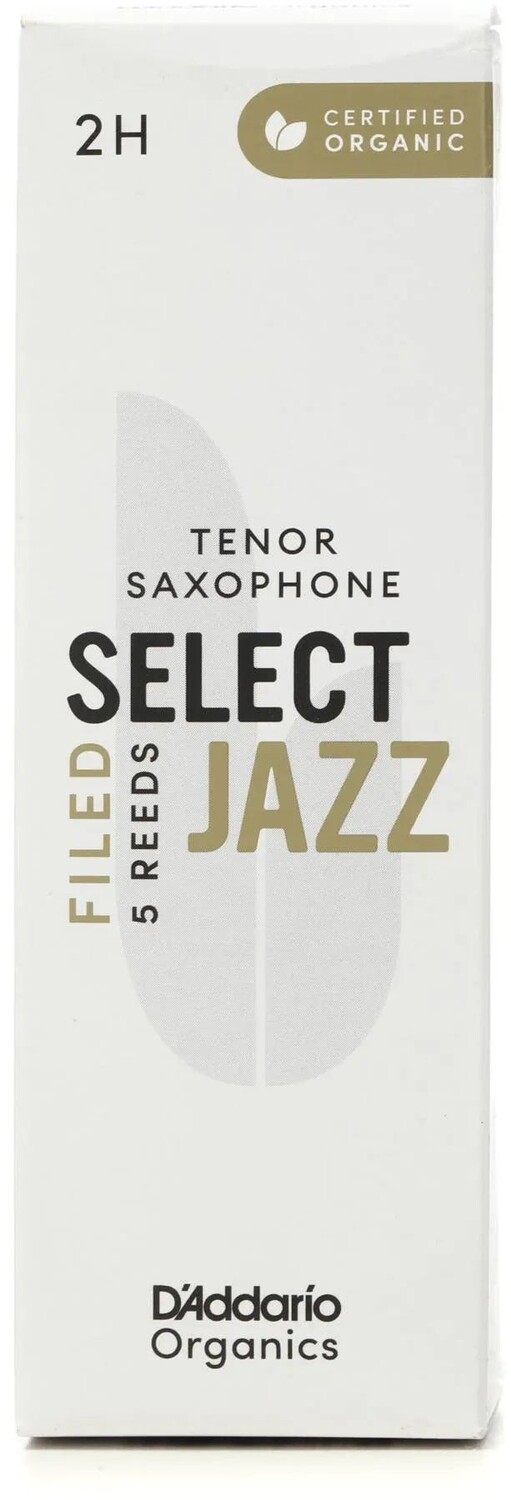 

D'Addario Organics Select Jazz Filed Трости для тенор-саксофона — 2 жестких (5 шт. в упаковке)