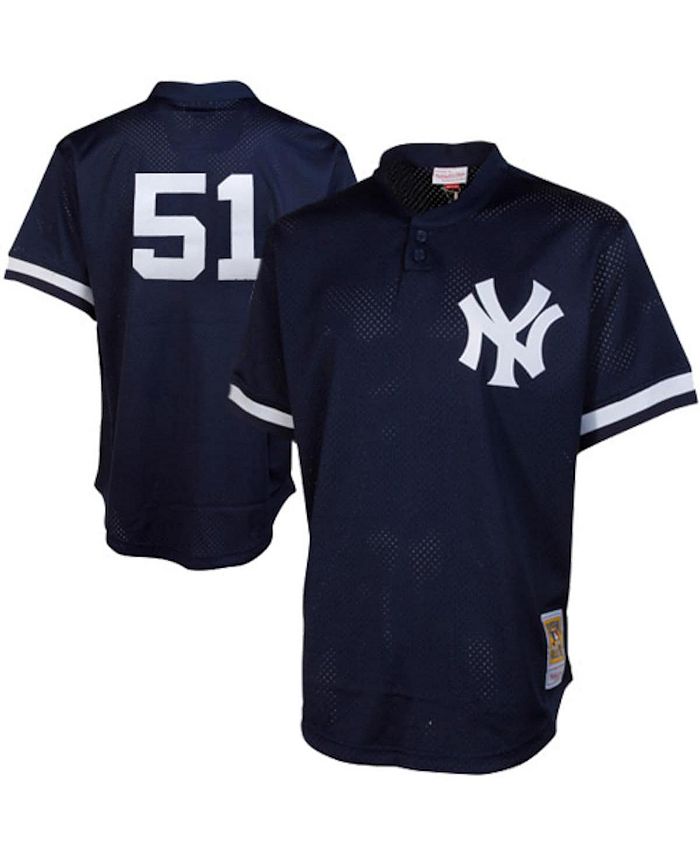 

Мужская сетчатая тренировочная майка Bernie Williams Navy New York Yankees Cooperstown Cooperstown Mitchell & Ness, цвет Navy