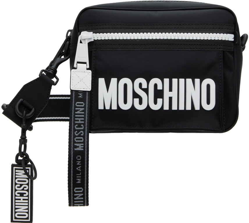 

Черная сумка с логотипом Moschino, цвет Fantasy print