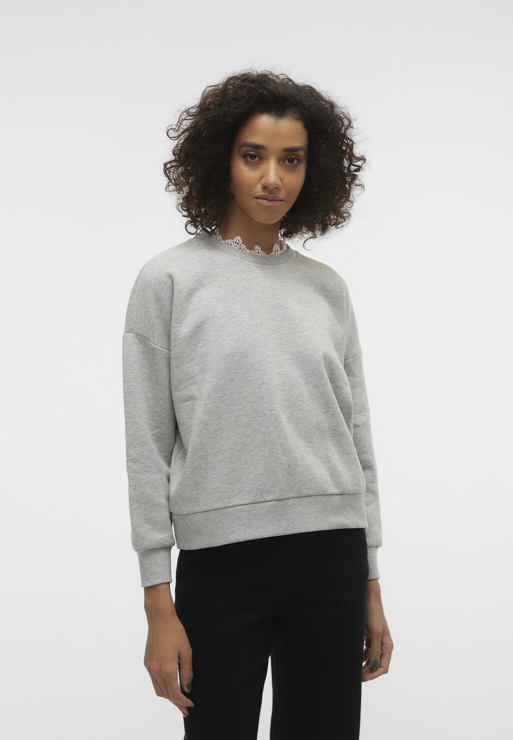 

Толстовка Vero Moda Petite ВМЕББА, цвет mottled light grey