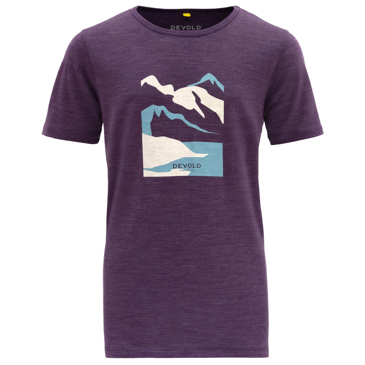 

Рубашка из мериноса Devold Junior's Molnes Merino Tee, цвет Lilac
