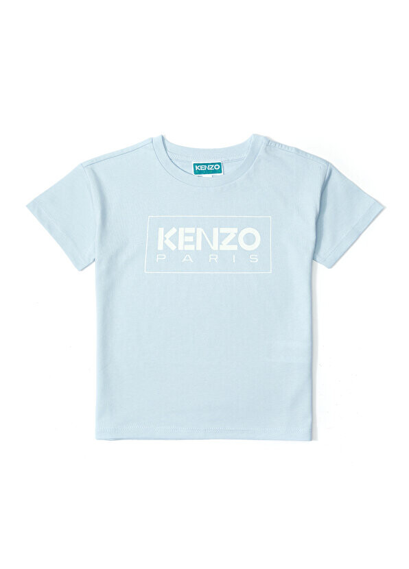 

Футболка для девочек с синим логотипом Kenzo