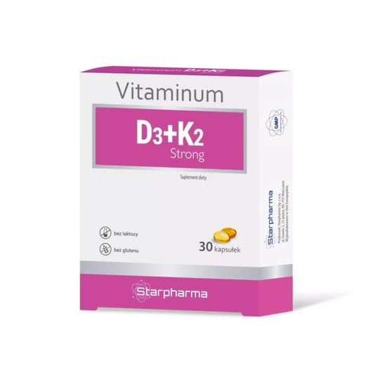 Starpharma, Витамин D3+ K2 Strong 30 капсул