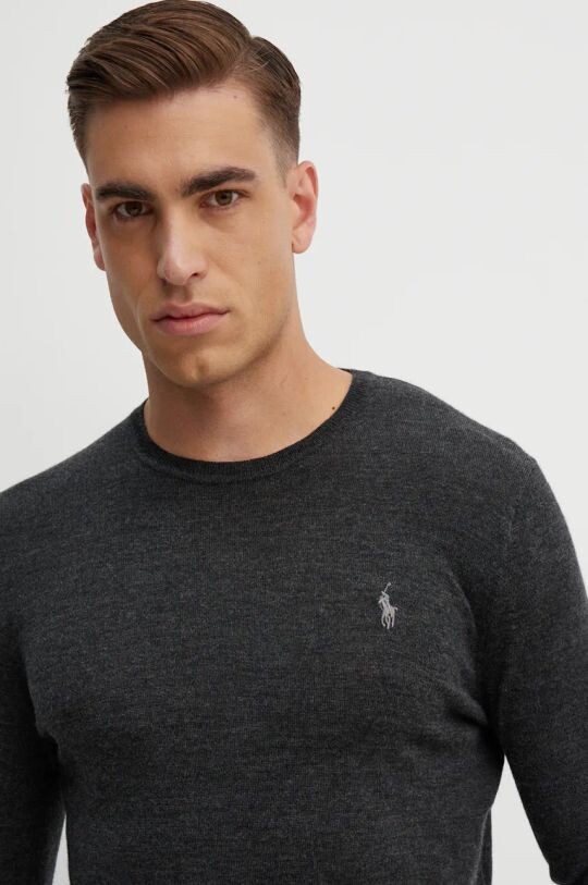 

Шерстяной свитер Polo Ralph Lauren, серый
