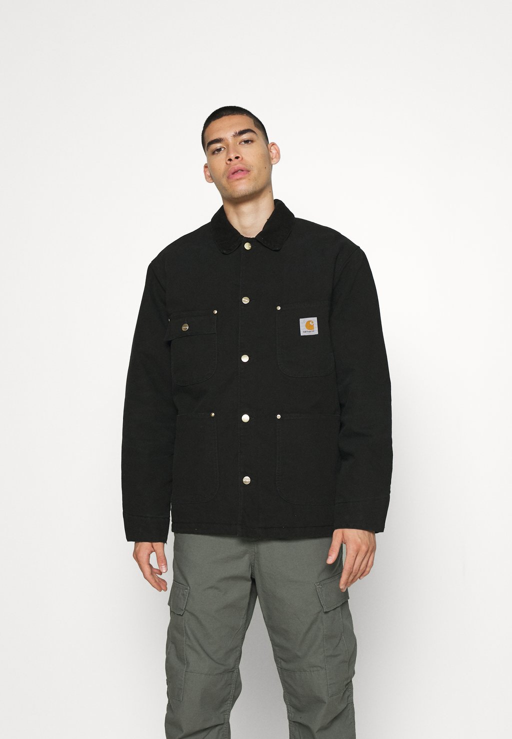 Куртка Entrepreneur Carhartt WIP CHORE COAT DEARBORN, черный куртка carhartt wip og chore черный
