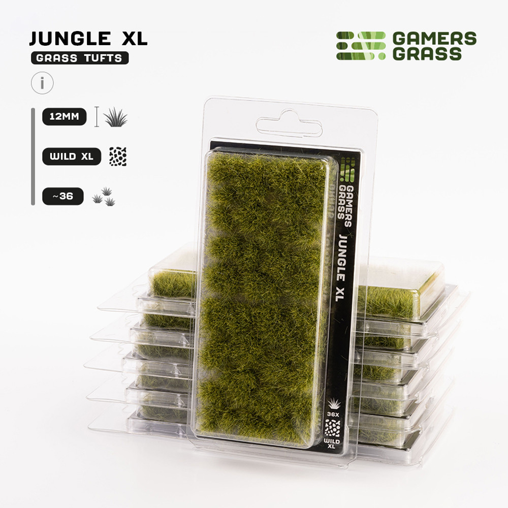 

Аксессуары Gamers Grass Gamers Grass Tufts: Jungle - Wild XL 12mm