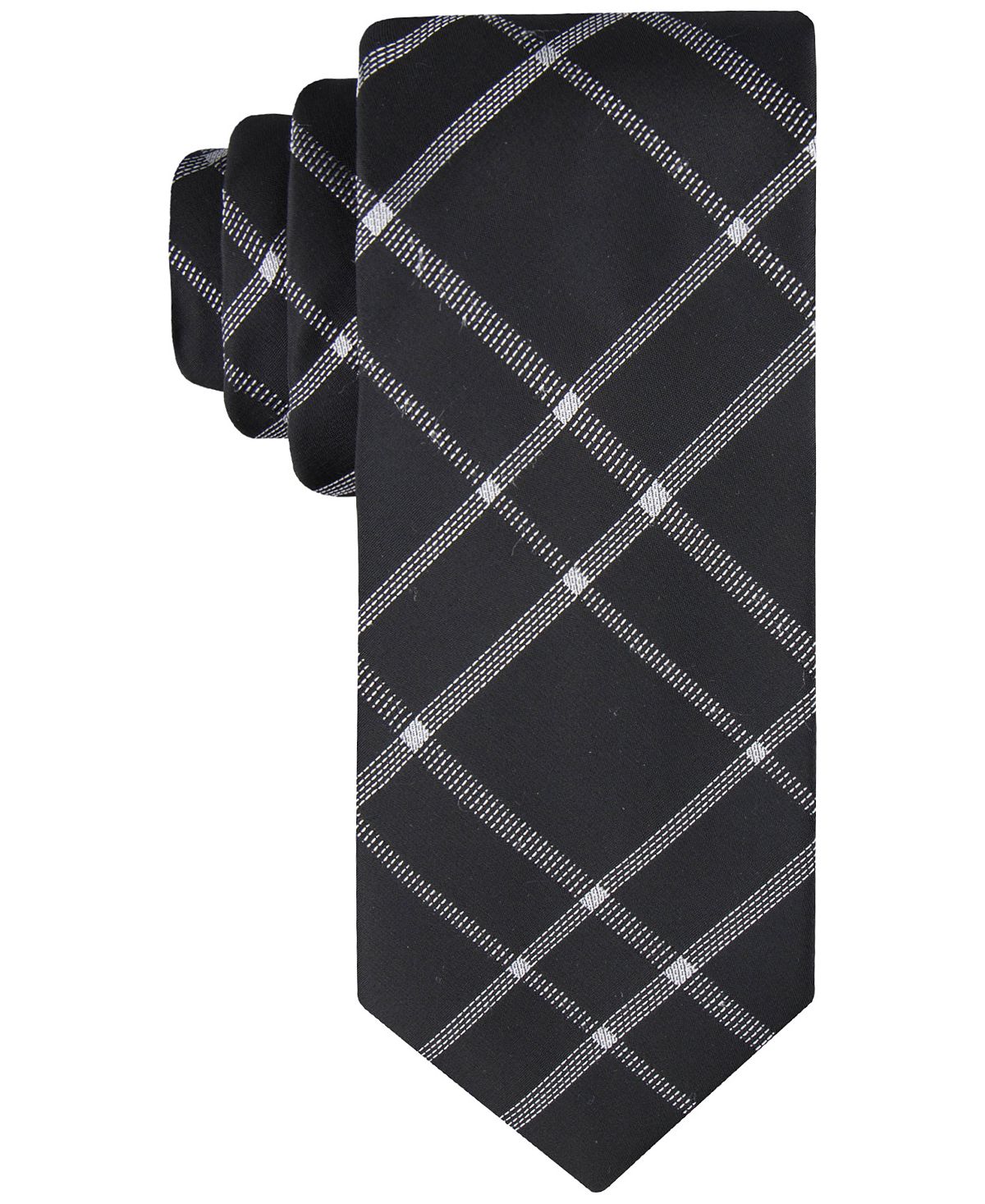 Мужской галстук в клетку Calvin Klein темный мужской галстук calvin klein 2108