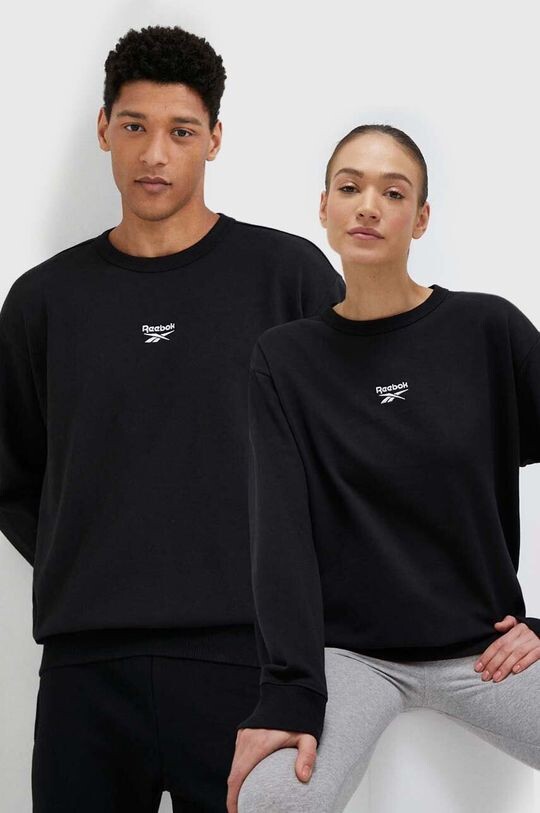 

Хлопковая толстовка Reebok, черный