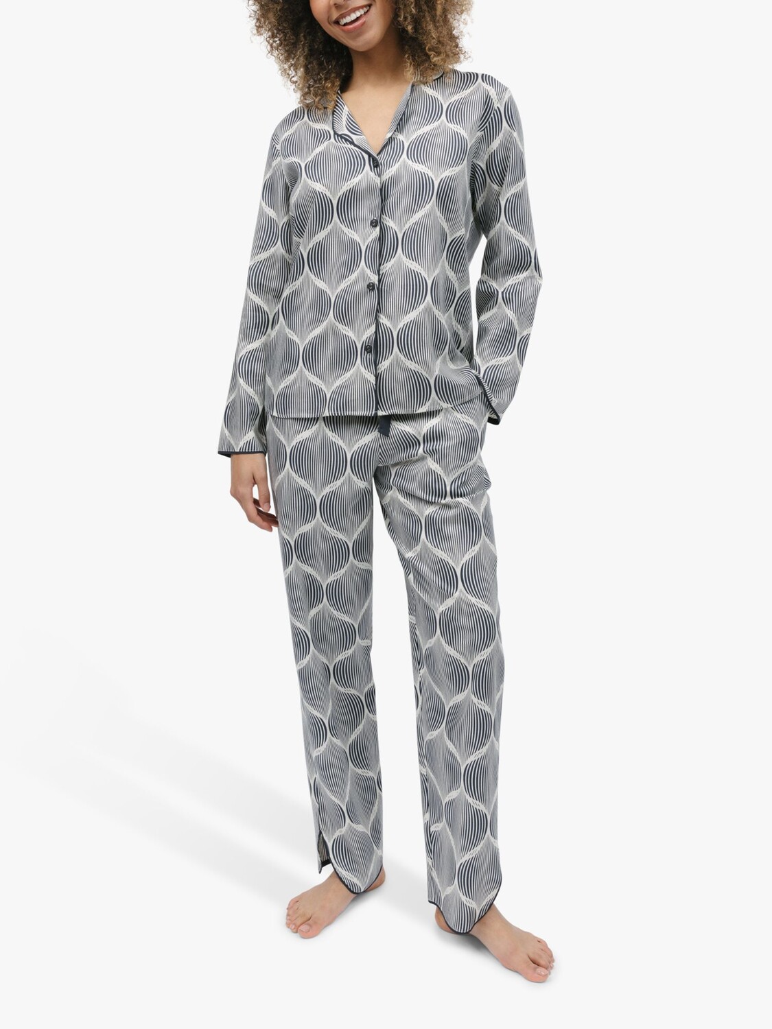 

Пижамный комплект Cyberjammies Nicola Geometric Shirt, кремовый