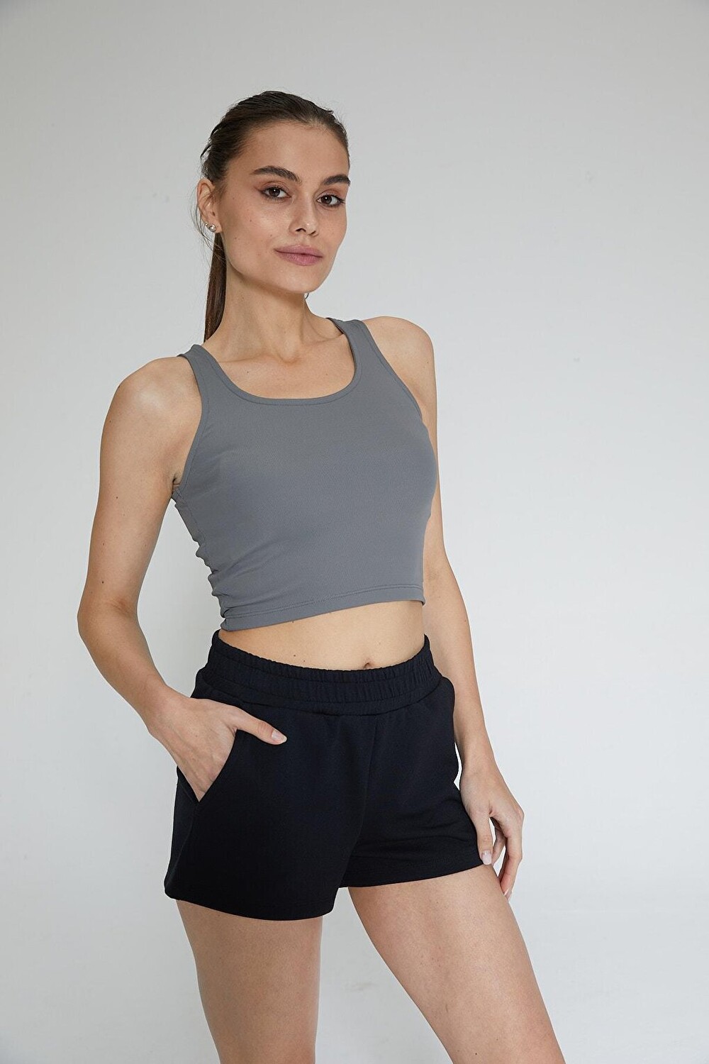 

Черные женские короткие шорты Soft Touch Chandraswear