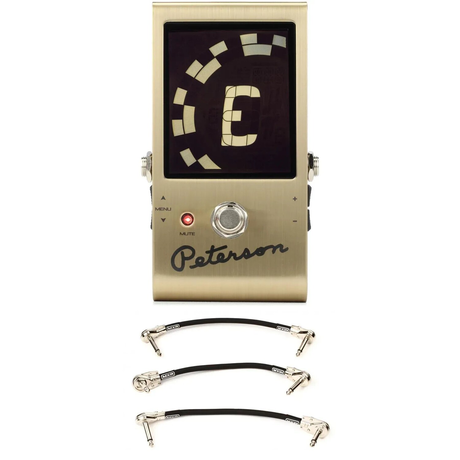 

Педальный тюнер Peterson StroboStomp LE — издание, посвященное 75-летнему юбилею, с 3 соединительными кабелями