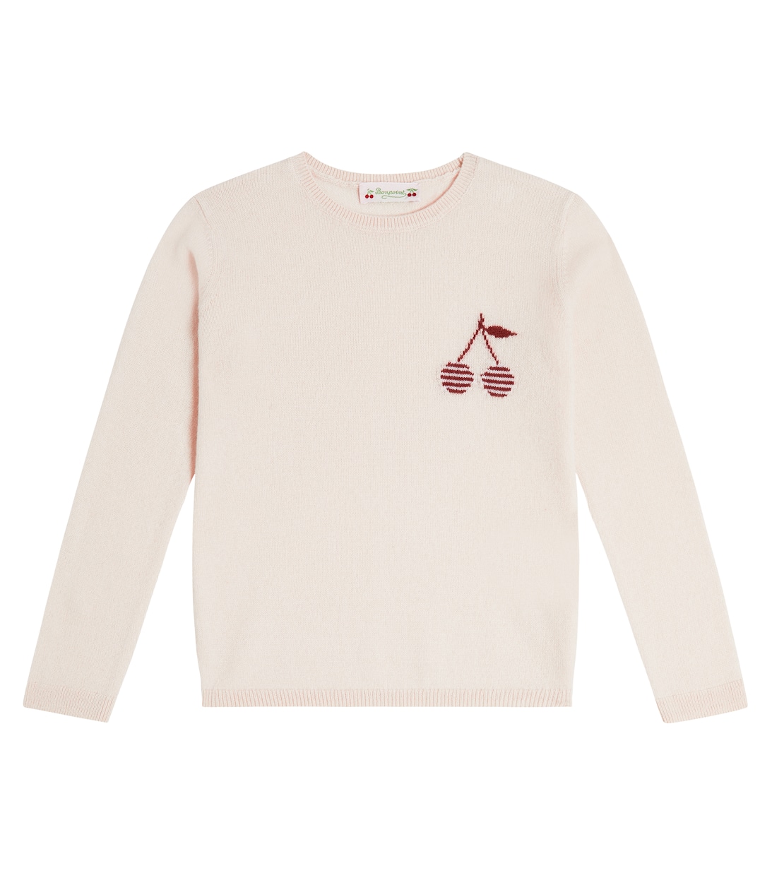 цена Кашемировый свитер с логотипом Brunelle Bonpoint, розовый