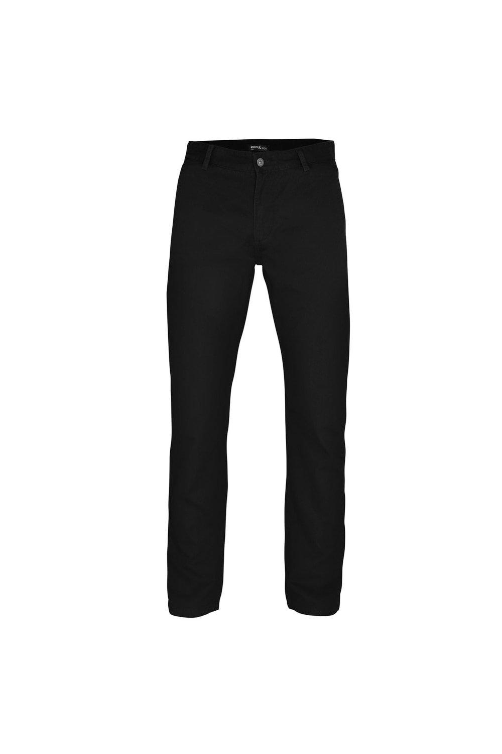 Классические повседневные брюки чинос/брюки Asquith & Fox, черный брюки чинос uniqlo повседневные прилегающий силуэт размер 29inch черный