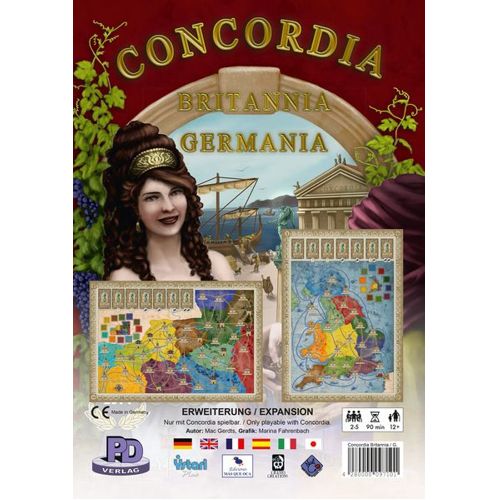 Настольная игра Concordia: Britannia And Germania Map Expansion PD-Verlag tacitus agricola and germania