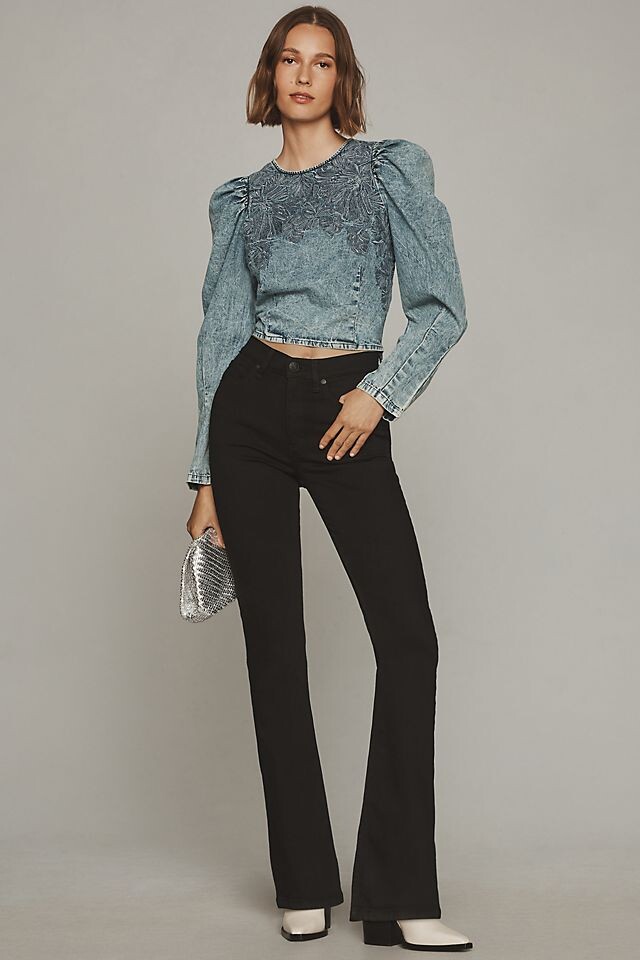

Джинсы Peyton с низкой посадкой Rag & Bone, черный