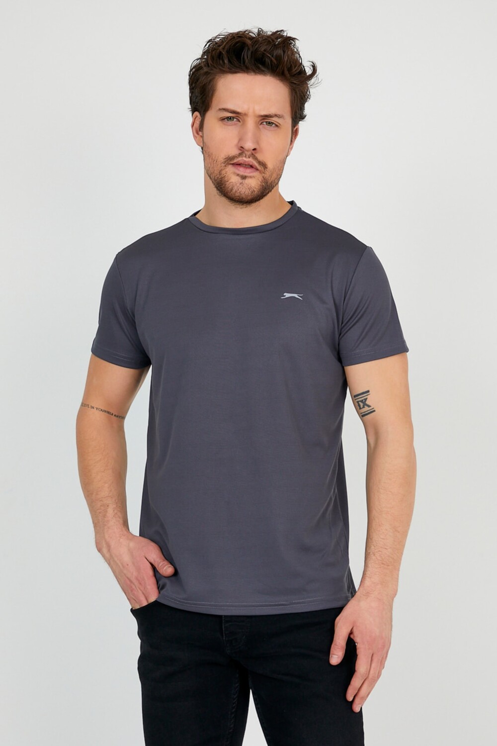 

Мужская футболка Republıc I темно-серая Slazenger, серый