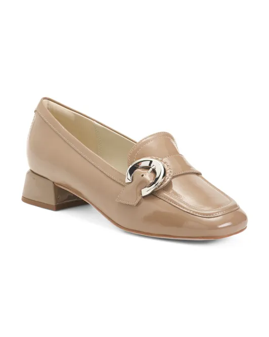

Лоферы на каблуке с отделкой Daiss 30 из лакированной кожи Clarks, цвет Pebble