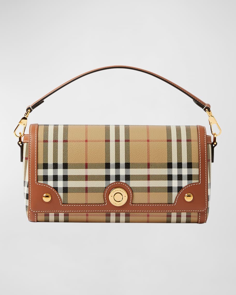 

Note Маленькая сумка в клетку с ручкой сверху Burberry