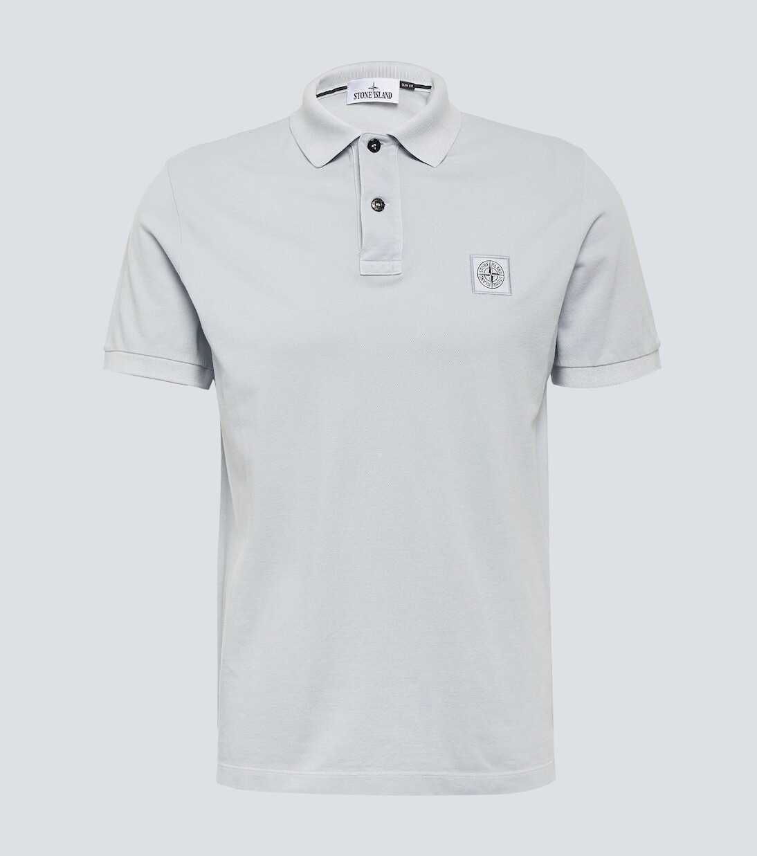

Рубашка-поло compass из хлопкового пике Stone Island, синий