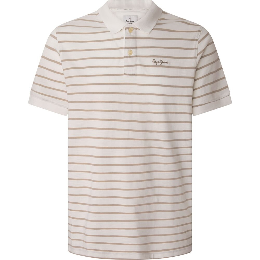 

Поло Pepe Jeans Pepe Stripes, бежевый