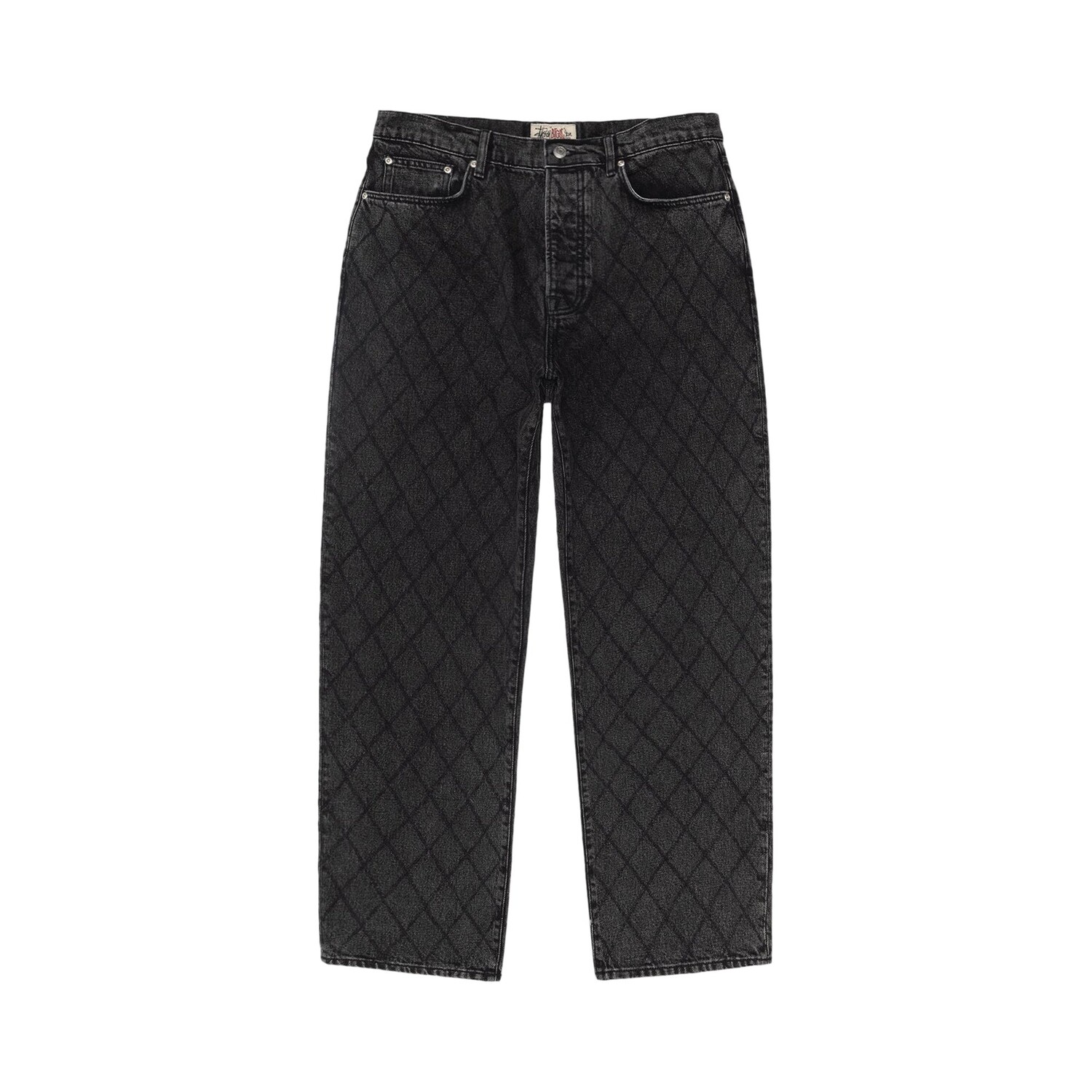 

Джинсы Stussy Big Ol из стеганого денима, цвет черный