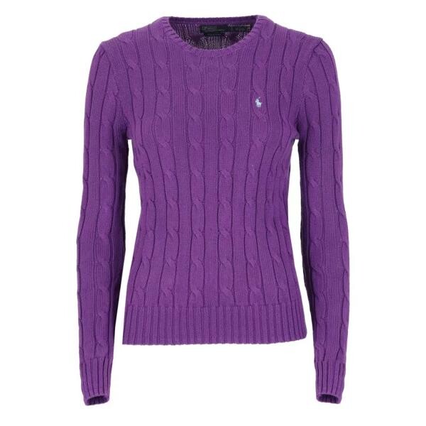 

Свитер cotton sweater Polo Ralph Lauren, фиолетовый