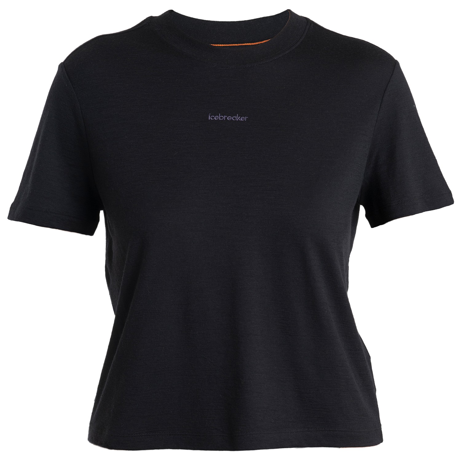 Рубашка из мериноса Icebreaker Women's Merino 150 Tech Lite III S/S Crop Tee, черный цена и фото