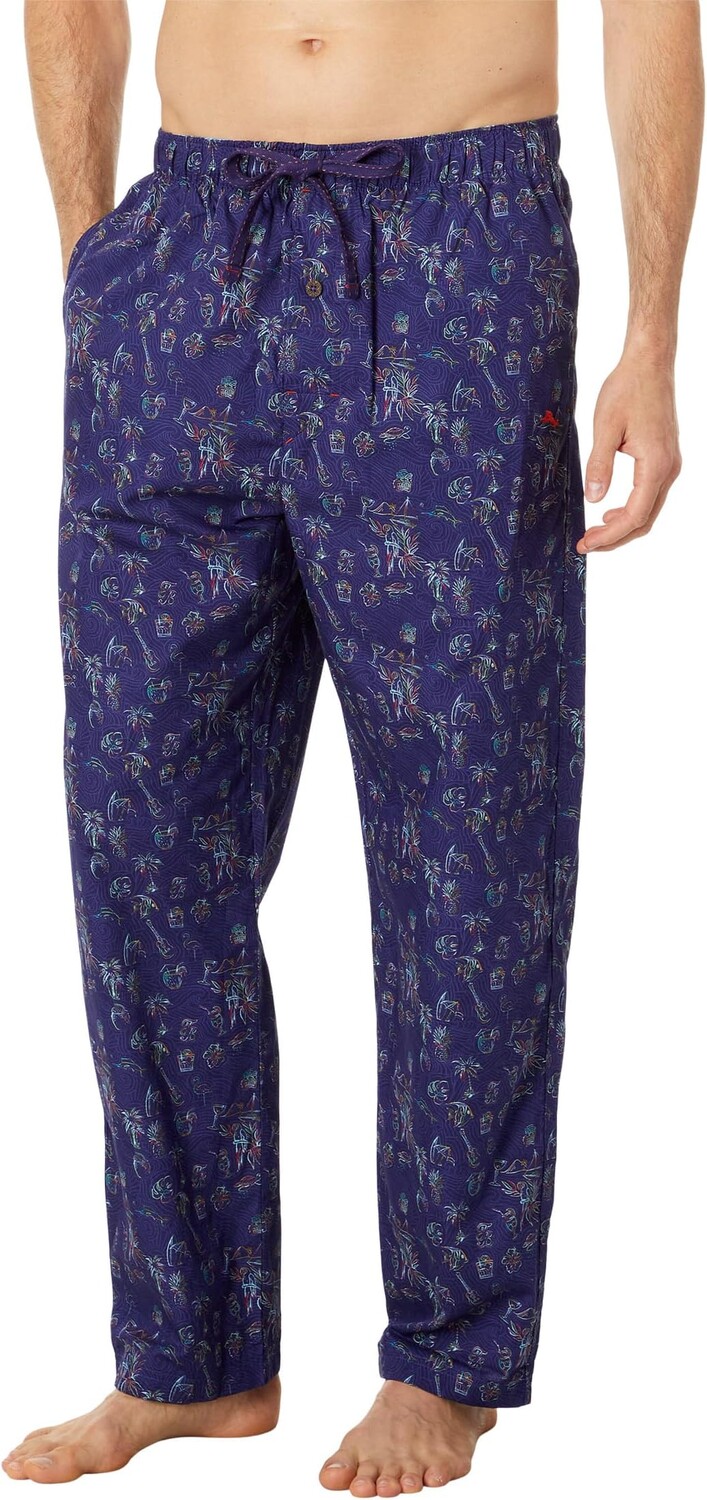 

Тканые штаны для сна Tommy Bahama, цвет Navy By The Sea
