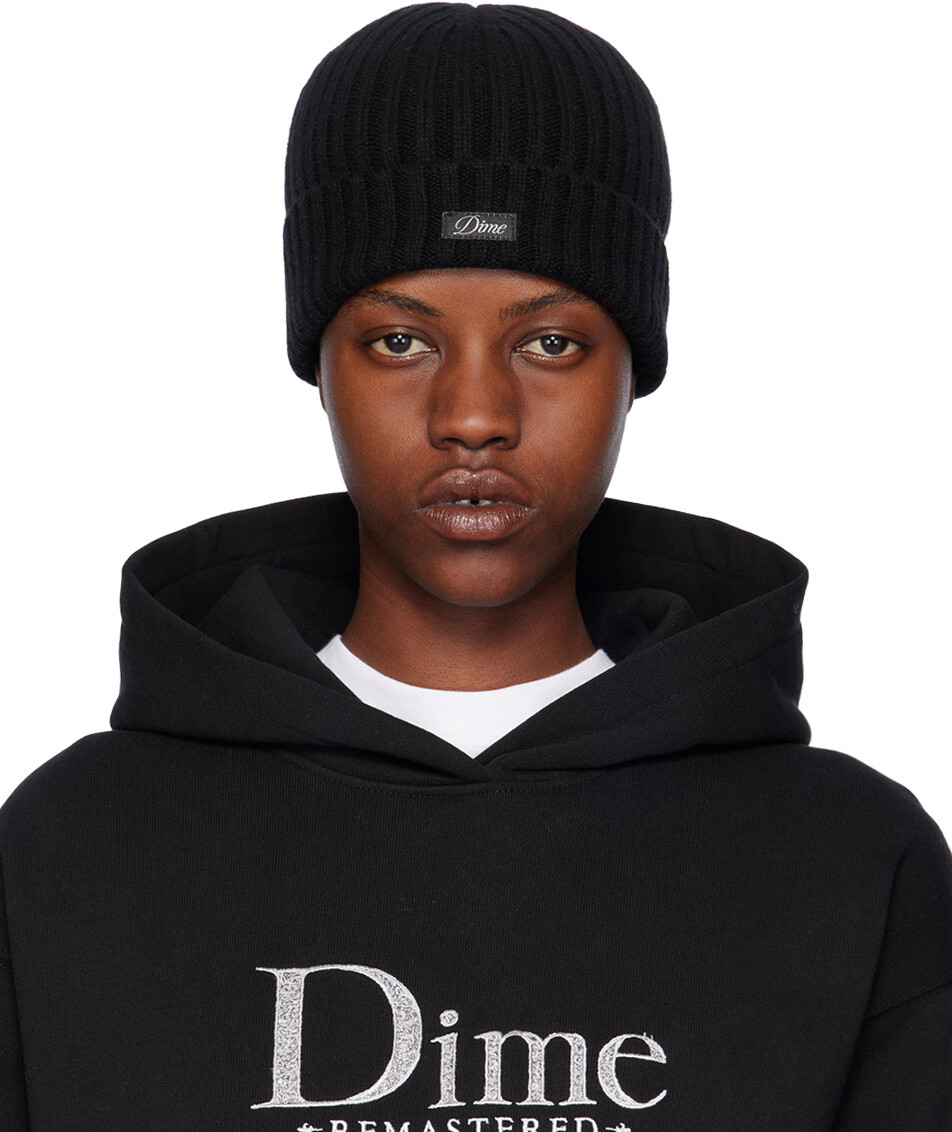 

Черная классическая складная шапка Dime