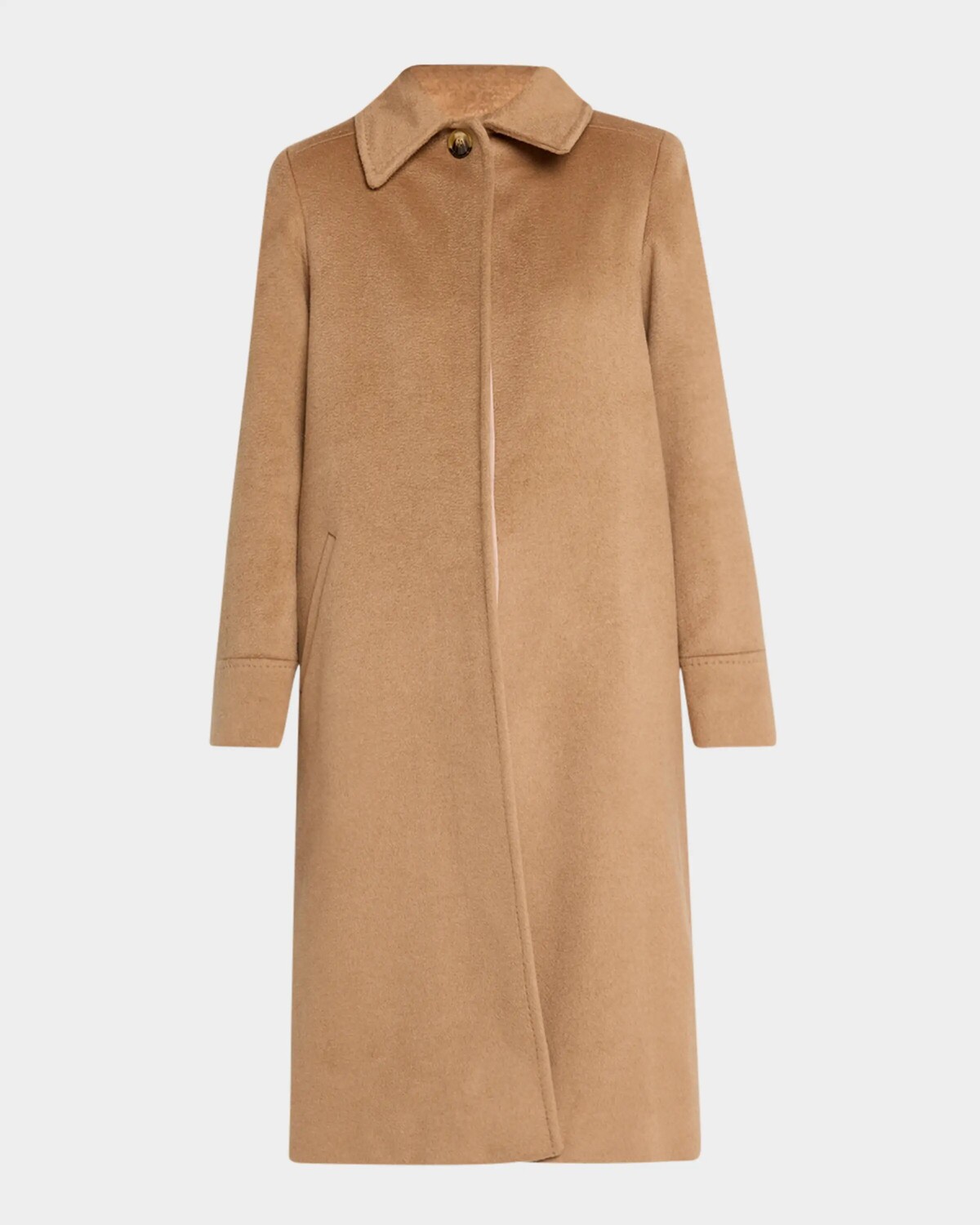 

Длинное однобортное пальто Sofia Cashmere, цвет Camel
