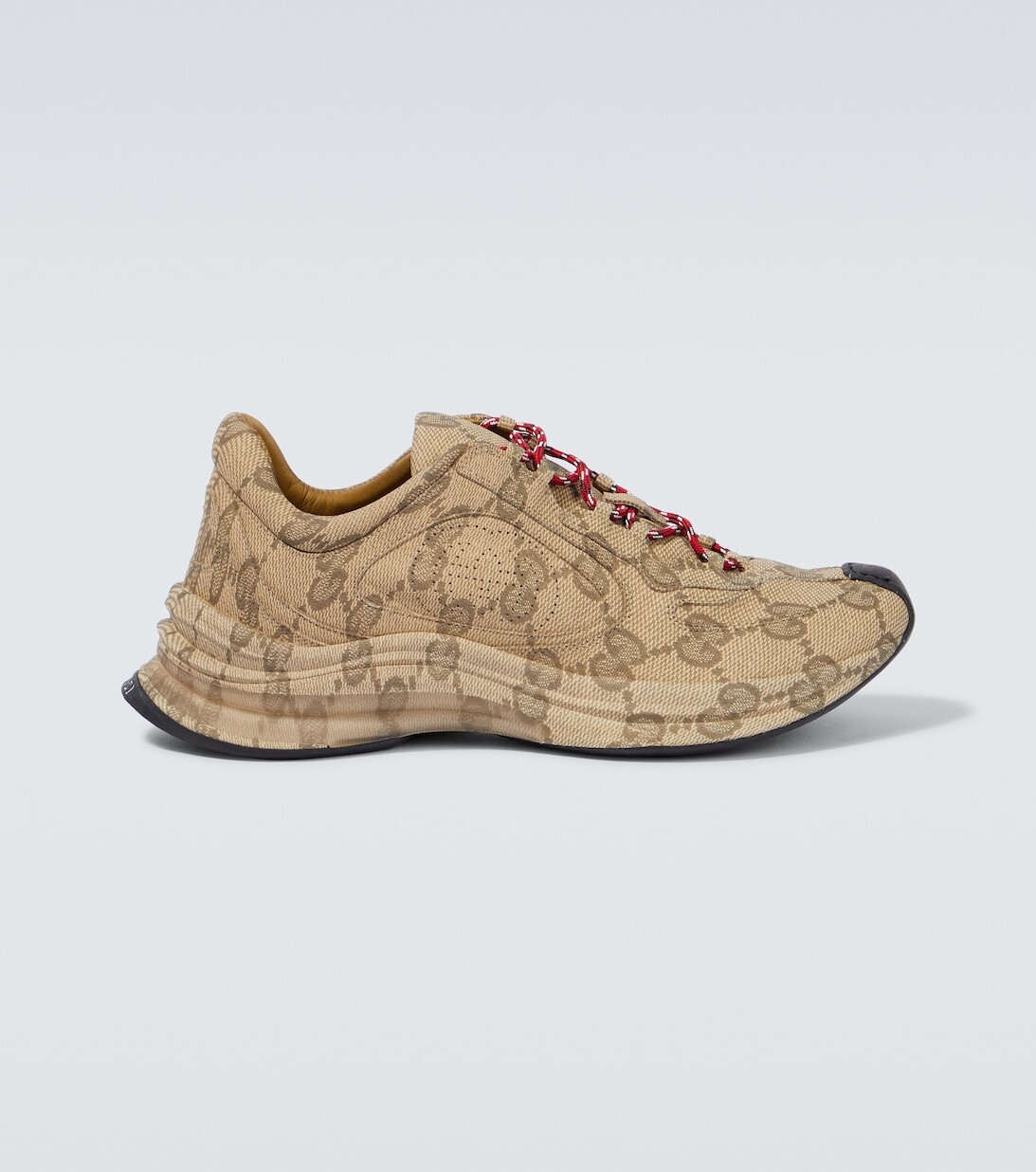 

Кожаные кроссовки Gucci Run Gucci, бежевый