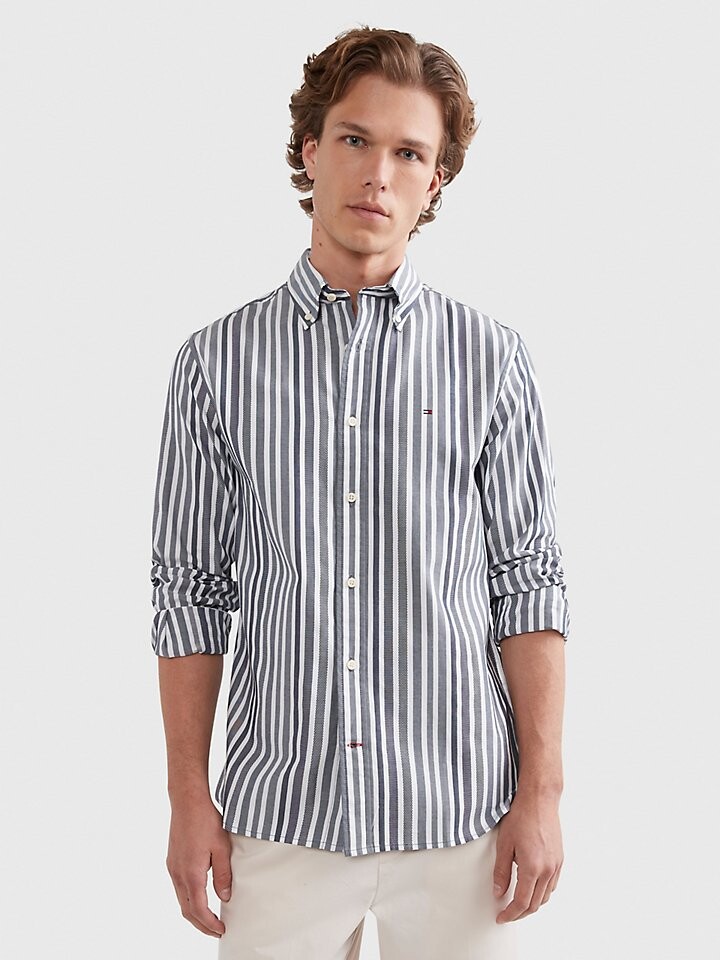 

Рубашка в полоску классического кроя Tommy Hilfiger