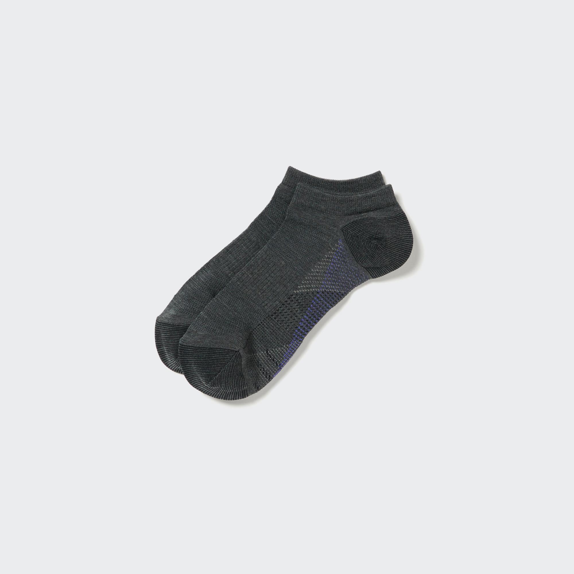 Спортивные короткие носки UNIQLO, темно-серый спортивные короткие носки uniqlo серый