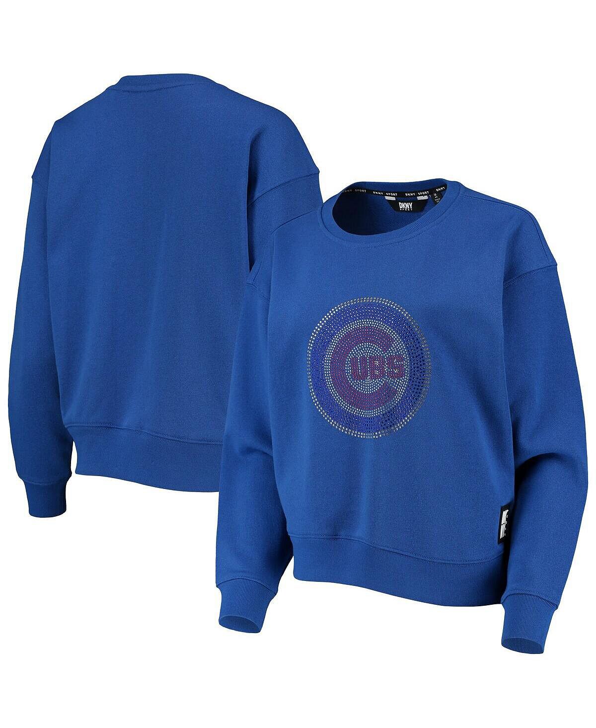 

Женский пуловер с капюшоном Royal Chicago Cubs Carrie DKNY