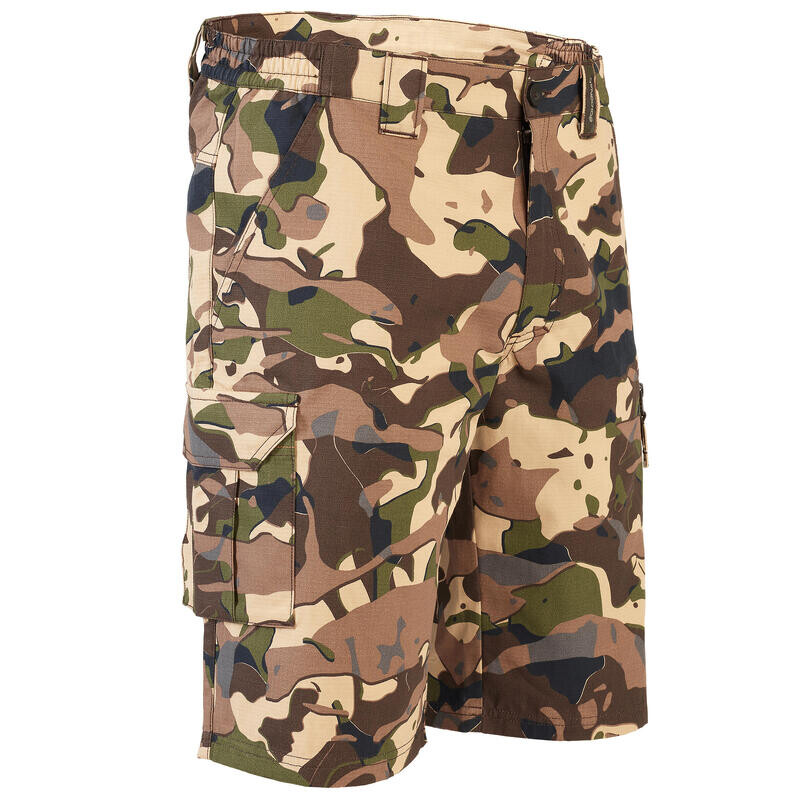 

Шорты-бермуды 500 Camouflage Woodland V1 LTD коричневые SOLOGNAC, цвет braun